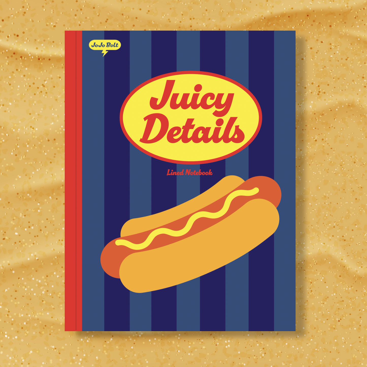 JoJo Bolt Juicy Details Lined Notebook, 7"x9.2"