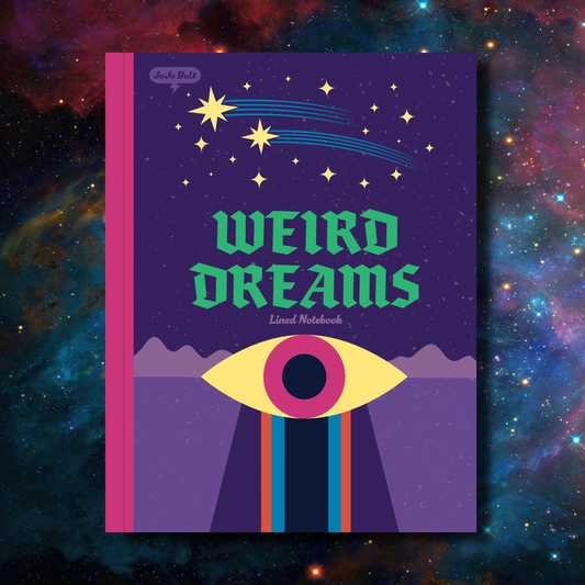 JoJo Bolt Weird Dreams Lined Notebook, 7"x 9.2"