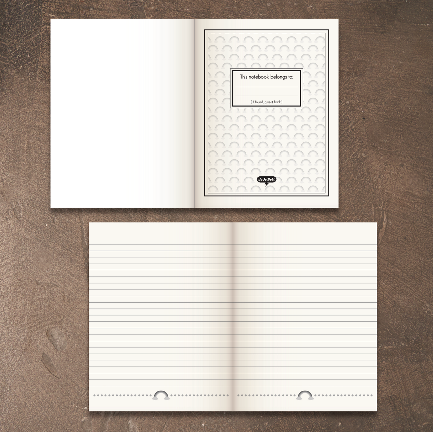 JoJo Bolt Evil Plans Lined Notebook, 7"x9.2"