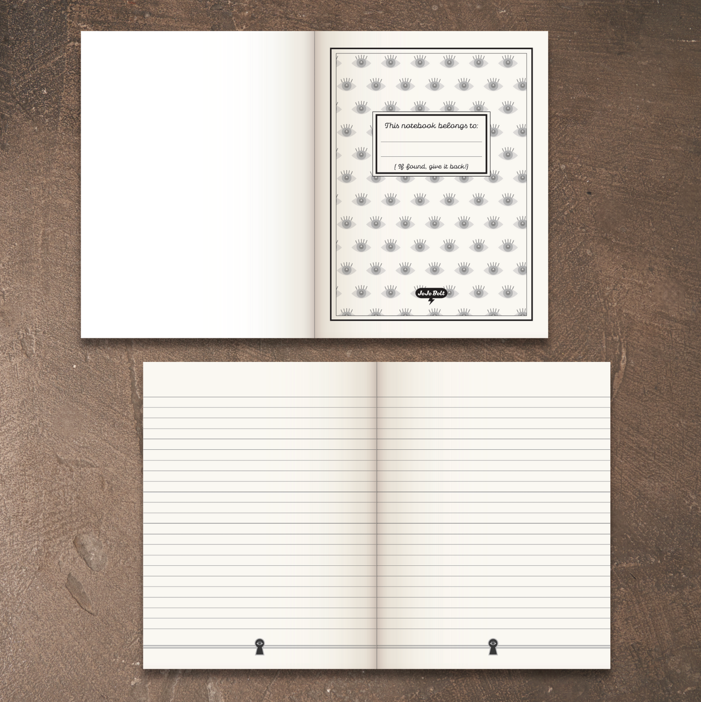 JoJo Bolt Private Business Lined Notebook, 7"x 9.2"