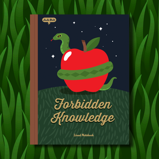 JoJo Bolt Forbidden Knowledge Lined Notebook, 7"x9.2"