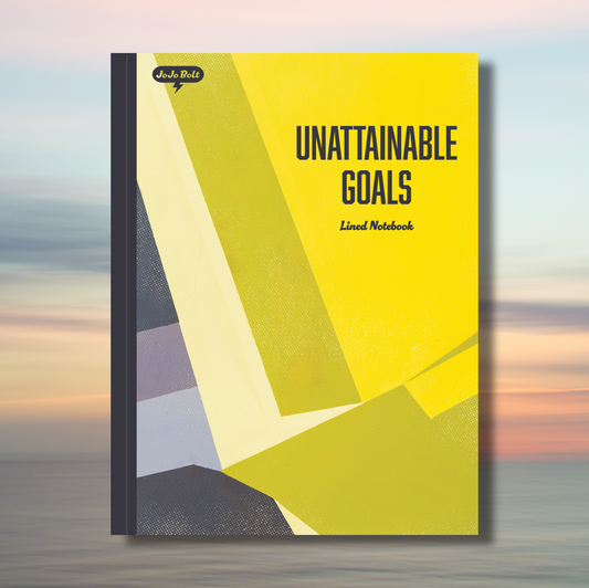 JoJo Bolt Unattainable Goals Lined Notebook, 7"x9.2"